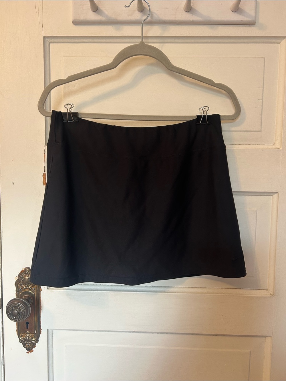 Black Nike Dry Fit Athletic Skort Skirt Small Tennis Pickleball Golf Athleisure